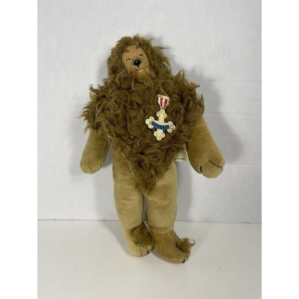 The Wizard of Oz‎ Plush Cowardly Lion Hamilton Gifts 1987 Figurine Doll Vintage